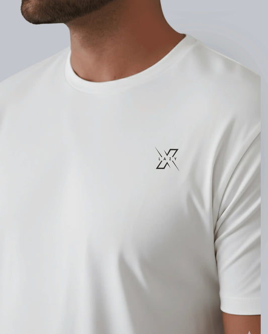 Premium Regular Fit White Tee - LazyX
