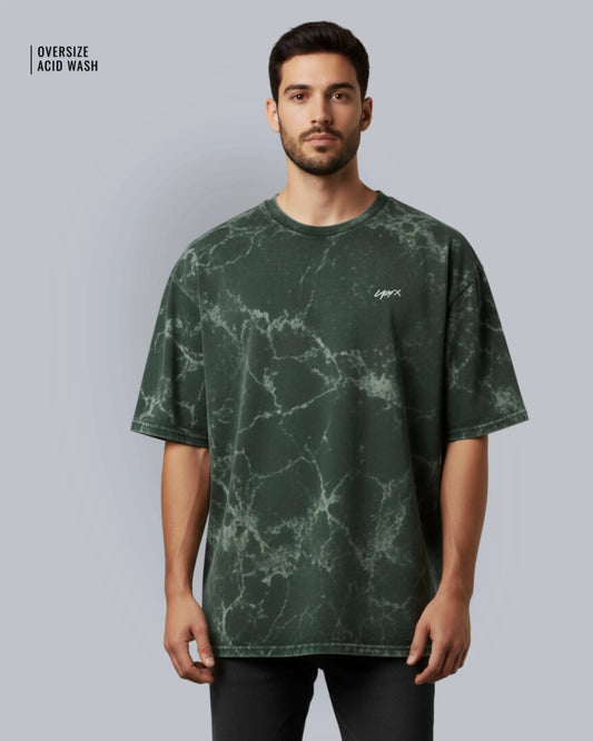 Unisex Acid Washed Oversized Tee - LazyX