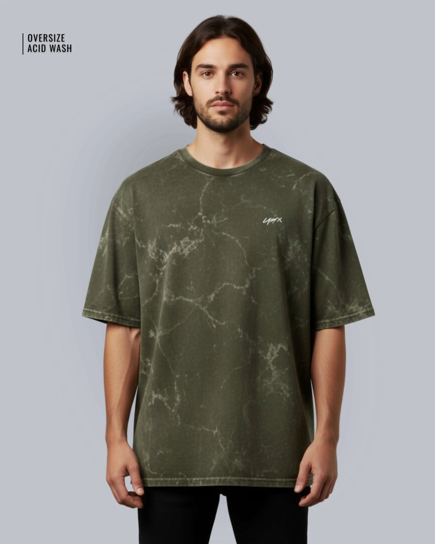 Unisex Acid Washed Oversized Tee - LazyX