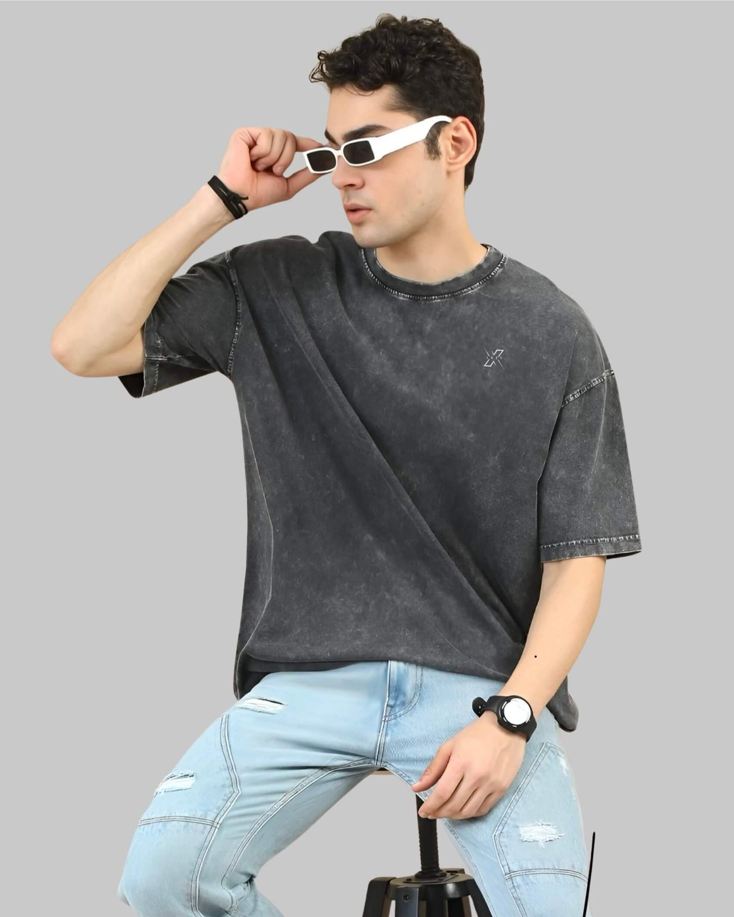 ACID WASH T-SHIRT - LazyX
