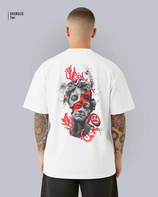 "Rebel Relic" Oversized Urban Art Tee - LazyX