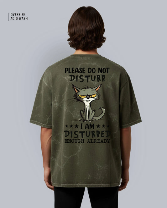 Unisex Acid Washed Oversized Tee - LazyX