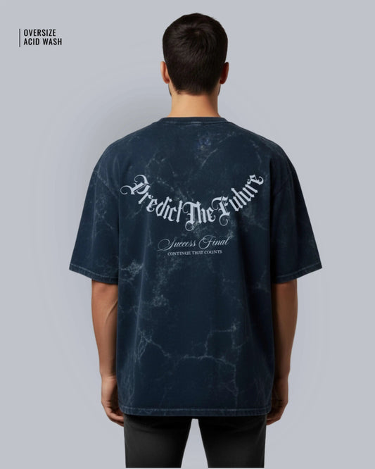 Unisex Acid Washed Oversized Tee - LazyX